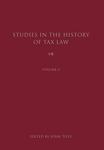 Studies in the history of tax law