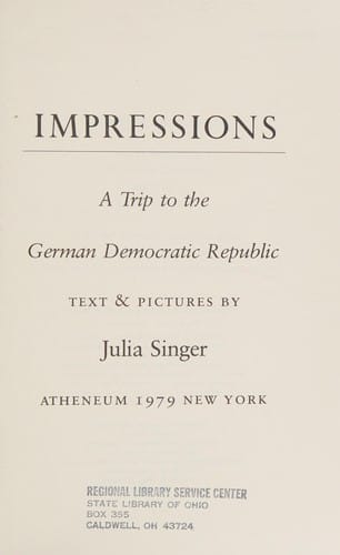 Impressions: a trip to the German Democratic Republic