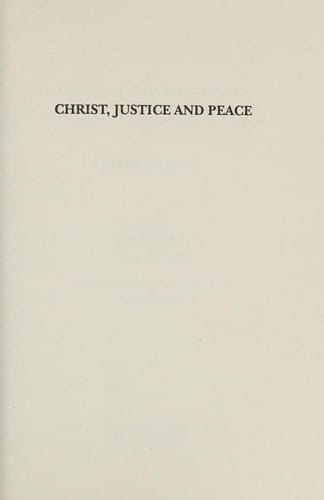 Christ, justice and peace: toward a theology of the state in dialogue with the Barmen Declaration