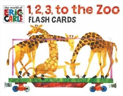 1, 2, 3, to the Zoo Train Flash Cards