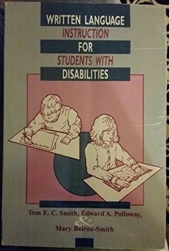 Written language instruction for students with disabilities