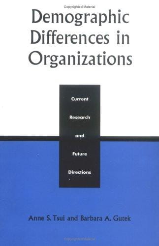 Demographic Differences in Organizations: Current Research and Future Directions