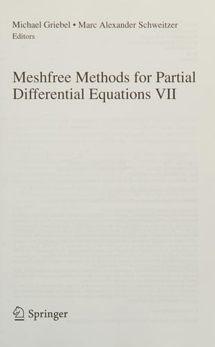 Meshfree Methods for Partial Differential Equations VII
