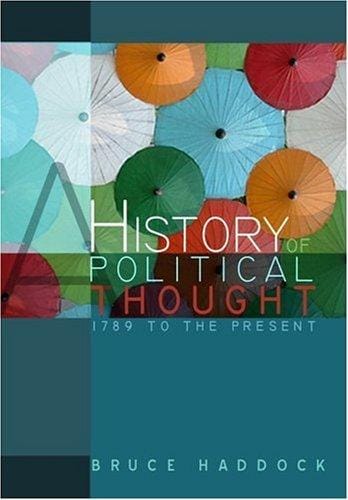 History of Political Thought: 1789 to the Present