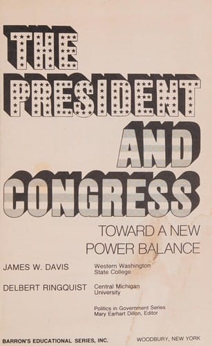 The President and Congress, toward a new power balance