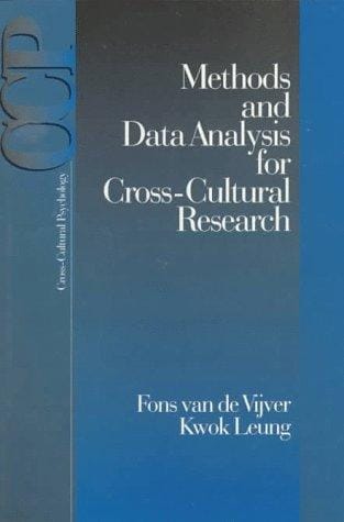 Methods and data analysis for cross-cultural research / Fons van de Vijver, Kwok Leung.
