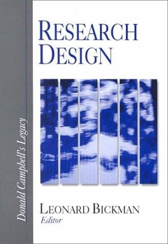 Research Design: Donald Campbell's Legacy