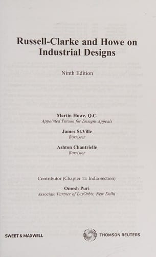 Russell-Clarke and Howe on industrial designs