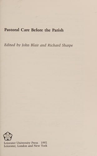 Pastoral care before the parish
