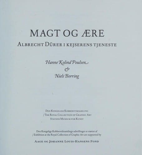Magt og Ære: Albrecht Dürer i kejserens tjeneste