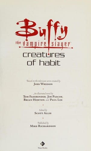 Buffy the Vampire Slayer: Creatures of Habit