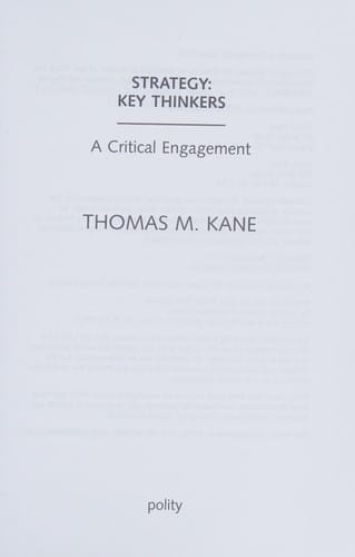 Strategy: Key Thinkers