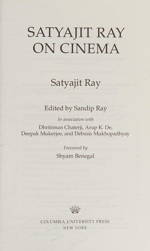 Satyajit Ray on Cinema