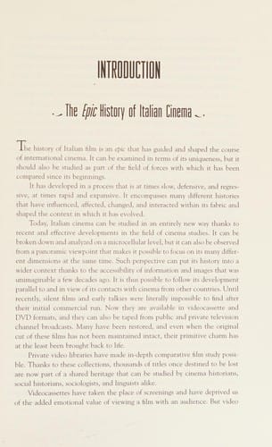 History of Italian Cinema: A Guide to Italian Film from Its Origins to the Twenty-First Century