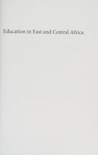 Education in East and Central Africa