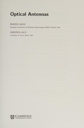Optical antennas