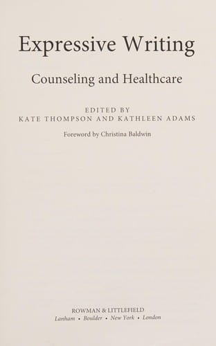 Expressive Writing: Guidance and Counseling