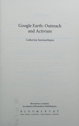 Google earth, outreach and activism