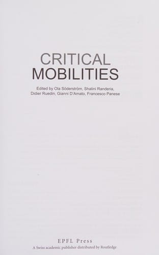 Critical Mobilities
