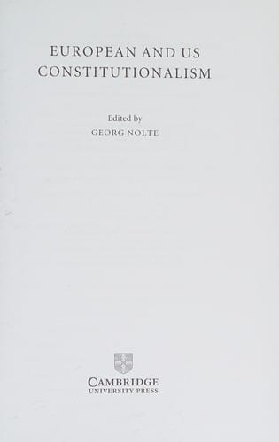 European and US constitutionalism