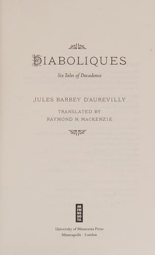 Diaboliques: six tales of decadence