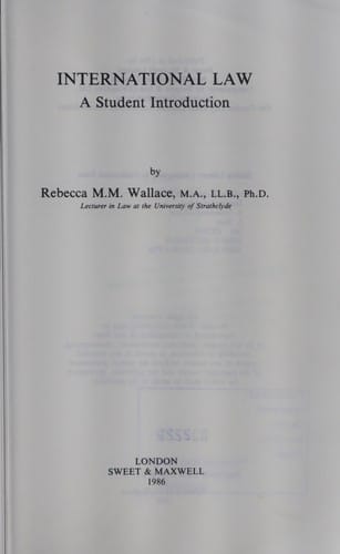 International law: a student introduction