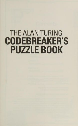 The Alan Turing Codebreaker's Puzzle Book
