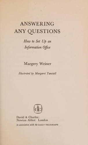 Answering any questions: how to set up an information office
