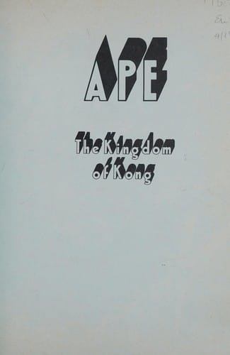 Ape: the kingdom of Kong
