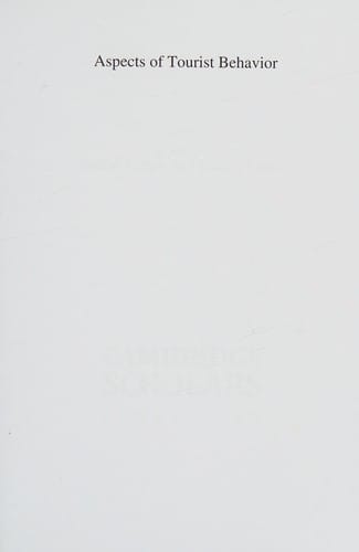 Aspects of Tourist Behavior