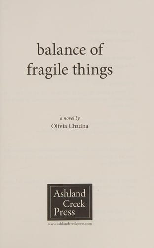 Balance of fragile things: a novel