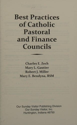 Best practices of Catholic pastoral and finance councils