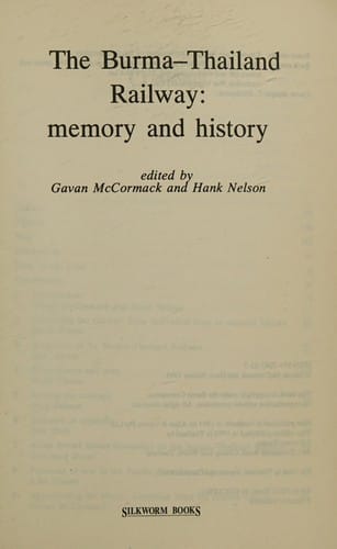 The Burma-Thailand Railway: memory and history