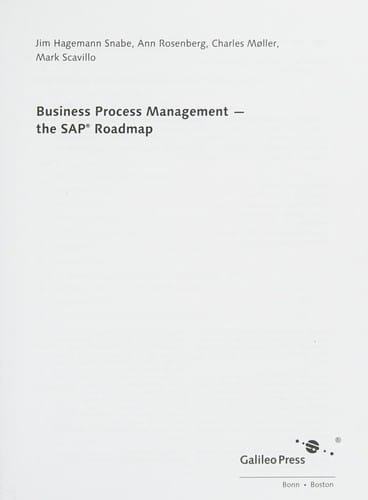 Business Process Management - The SAP Roadmap