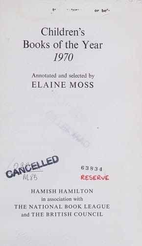 Children's books of the year.