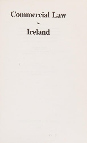 Commercial law in Ireland