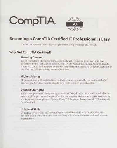 CompTIA A+ Certification Study Guide, (Exams 220-901 and 220-902)