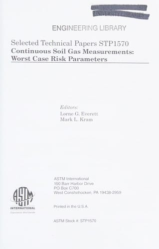 Continuous soil gas measurements: worst case risk parameters