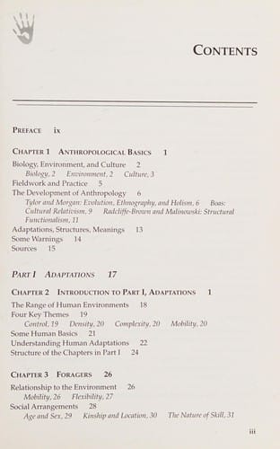 Cultural anthropology: adaptations, structures, meanings