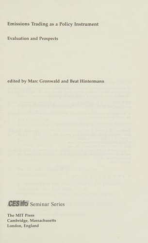 Emissions Trading Systems As a Policy Instrument: Evaluation and Prospects