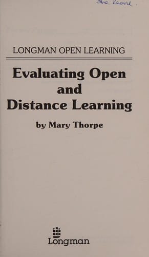 Evaluating open and distance learning