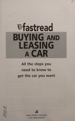 Fastread buying and leasing a car: all the steps you need to know to get the car you want