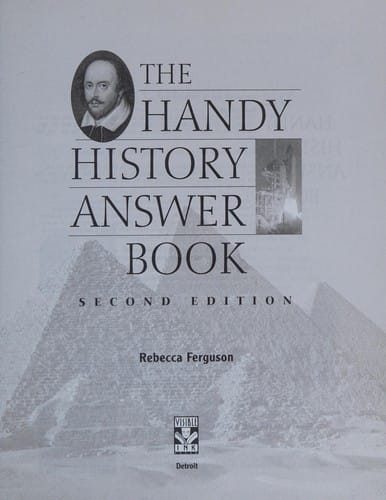 The handy history answer book