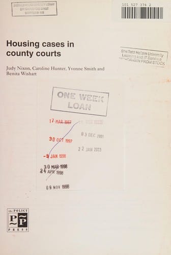 Housing Cases in County Courts