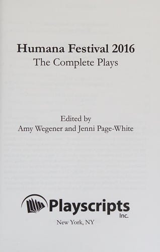 Humana Festival 2016: The Complete Plays