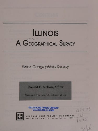 Illinois: Geographical Society