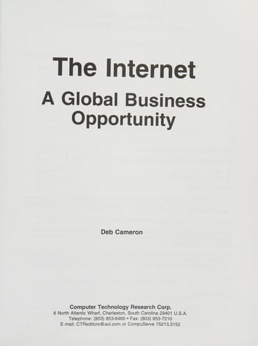 The Internet: a global business opportunity