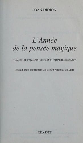 L' Annee de la Pensee Magique