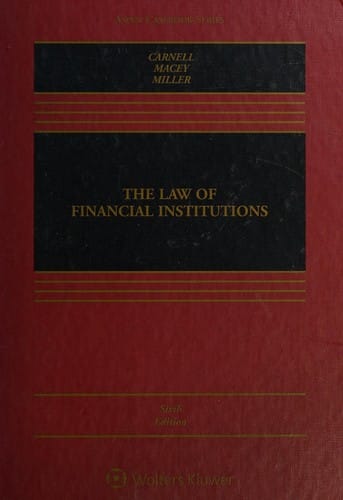 Law of Financial Institutions