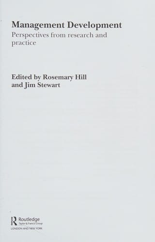 Management Development: Perspectives from Research and Practice